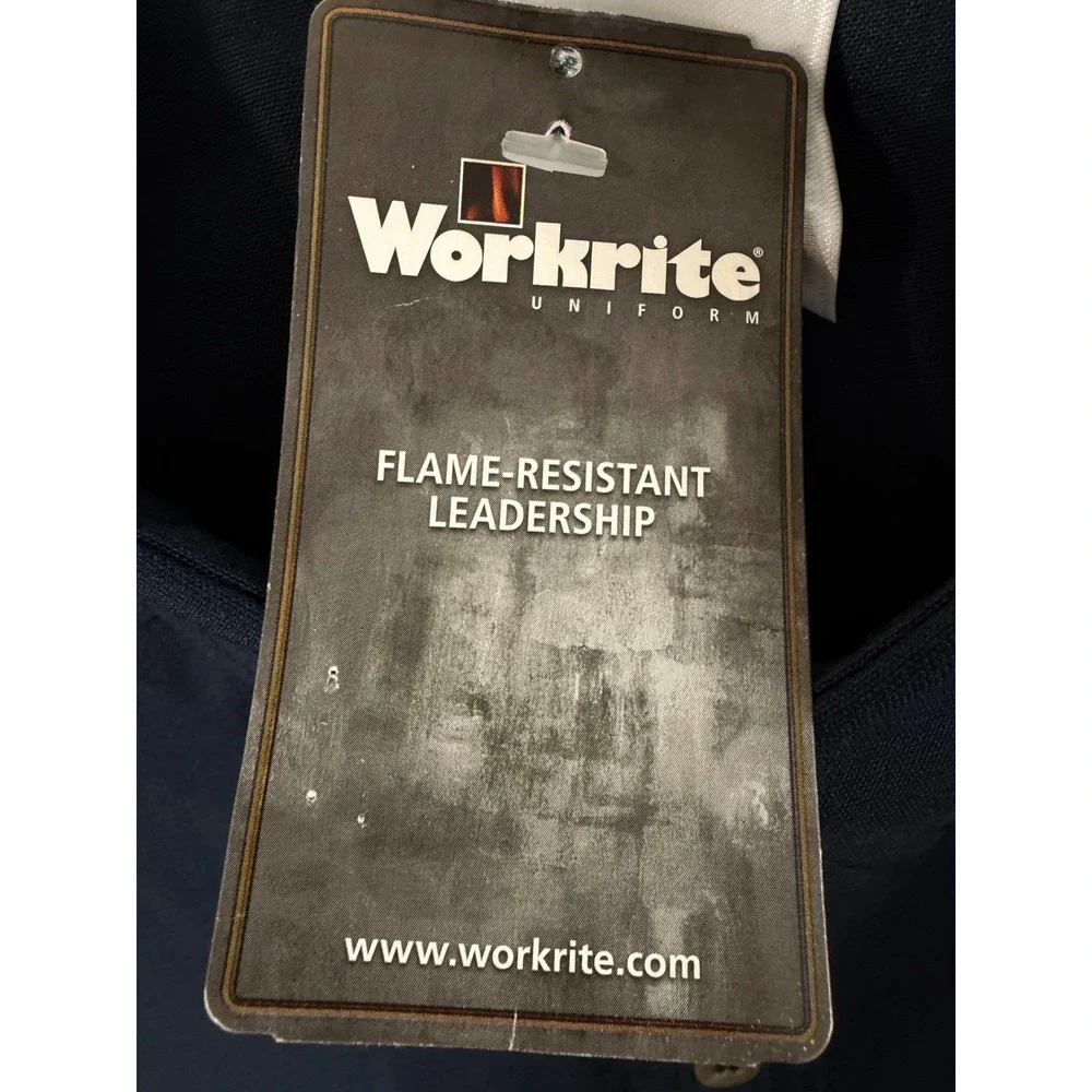 Workrite Uniform Flame Resistant Leadership Men's Size 52R Navy Blue‎ NEW